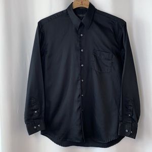 Profilo Studio Black Long Sleeve Dress Shirt
